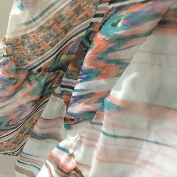 SHEER SLEEVELESS TOP/ ZIPPER RUFFEL BOTTOM - Picture 5 of 10